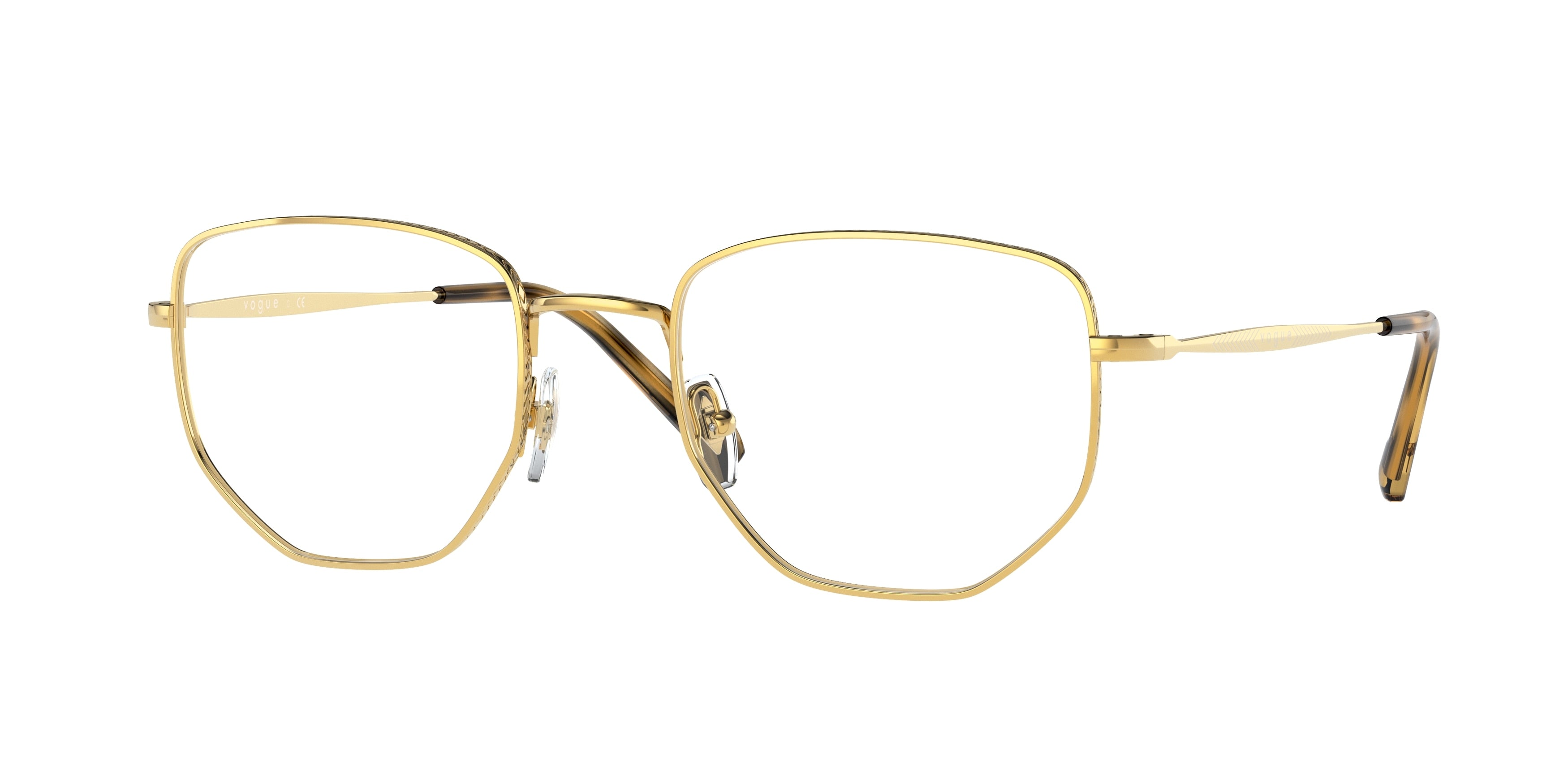 Vogue VO4221 Irregular Eyeglasses  280-Gold 53-145-21 - Color Map Gold