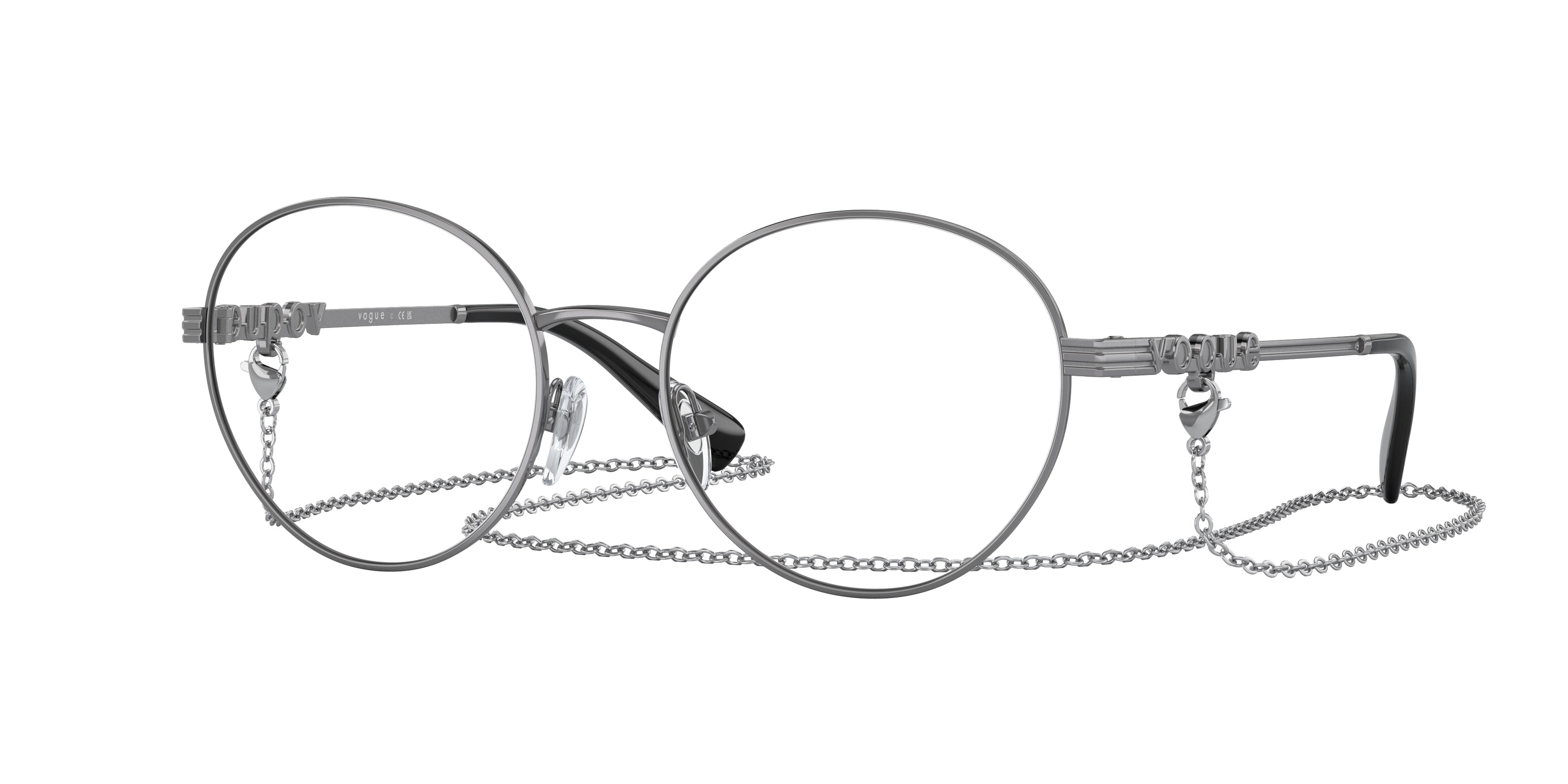 Vogue VO4222 Phantos Eyeglasses  548-Gunmetal 51-135-17 - Color Map Grey