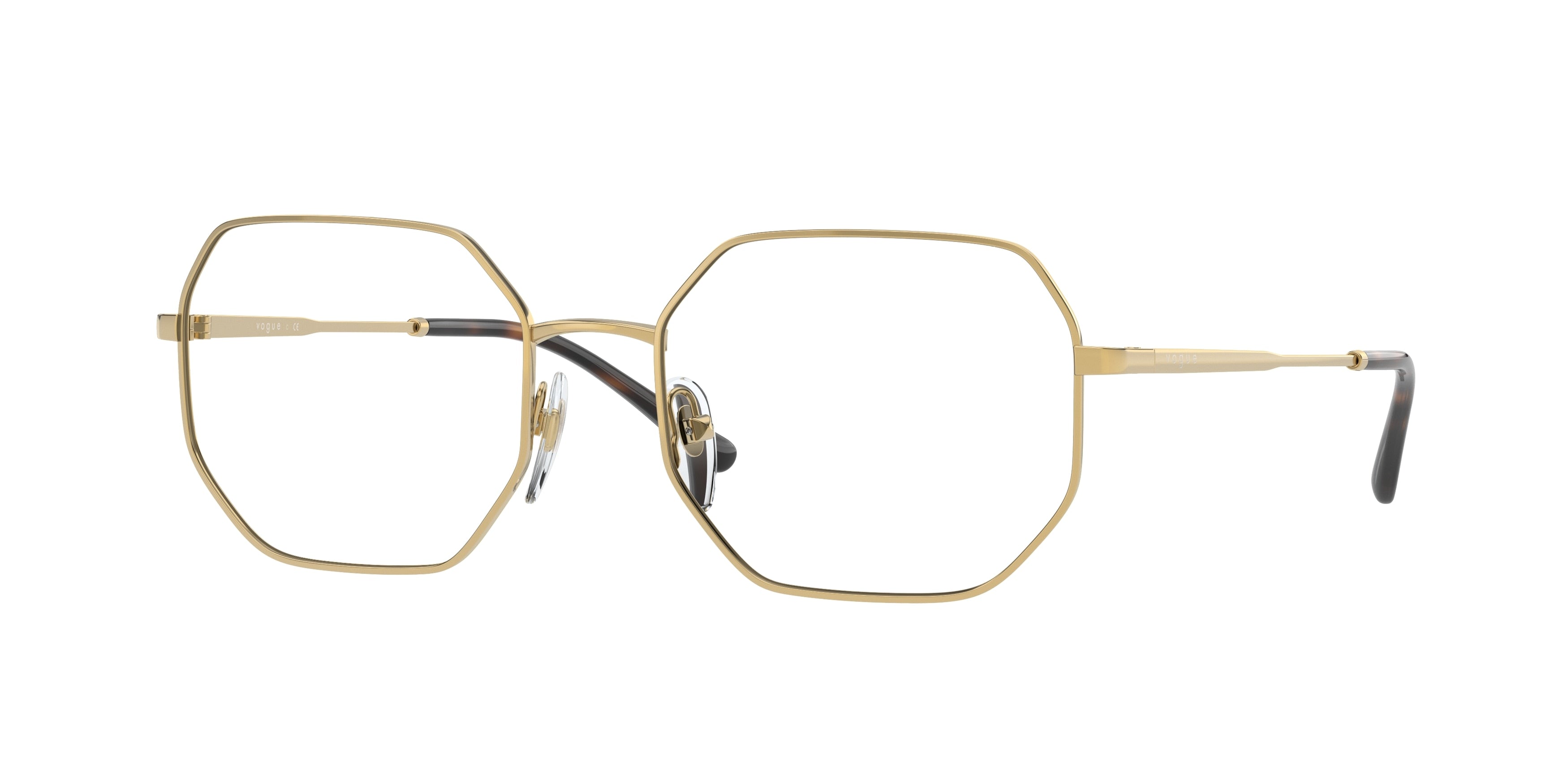 Vogue VO4228 Irregular Eyeglasses  280-Gold 53-135-18 - Color Map Gold