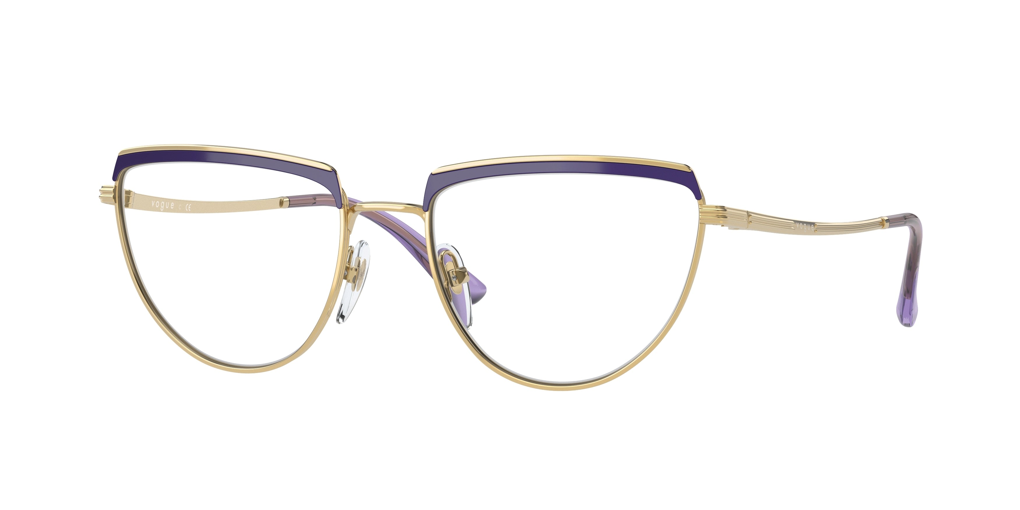 Vogue VO4230 Irregular Eyeglasses  5166-Top Violet/Gold 53-140-18 - Color Map Violet
