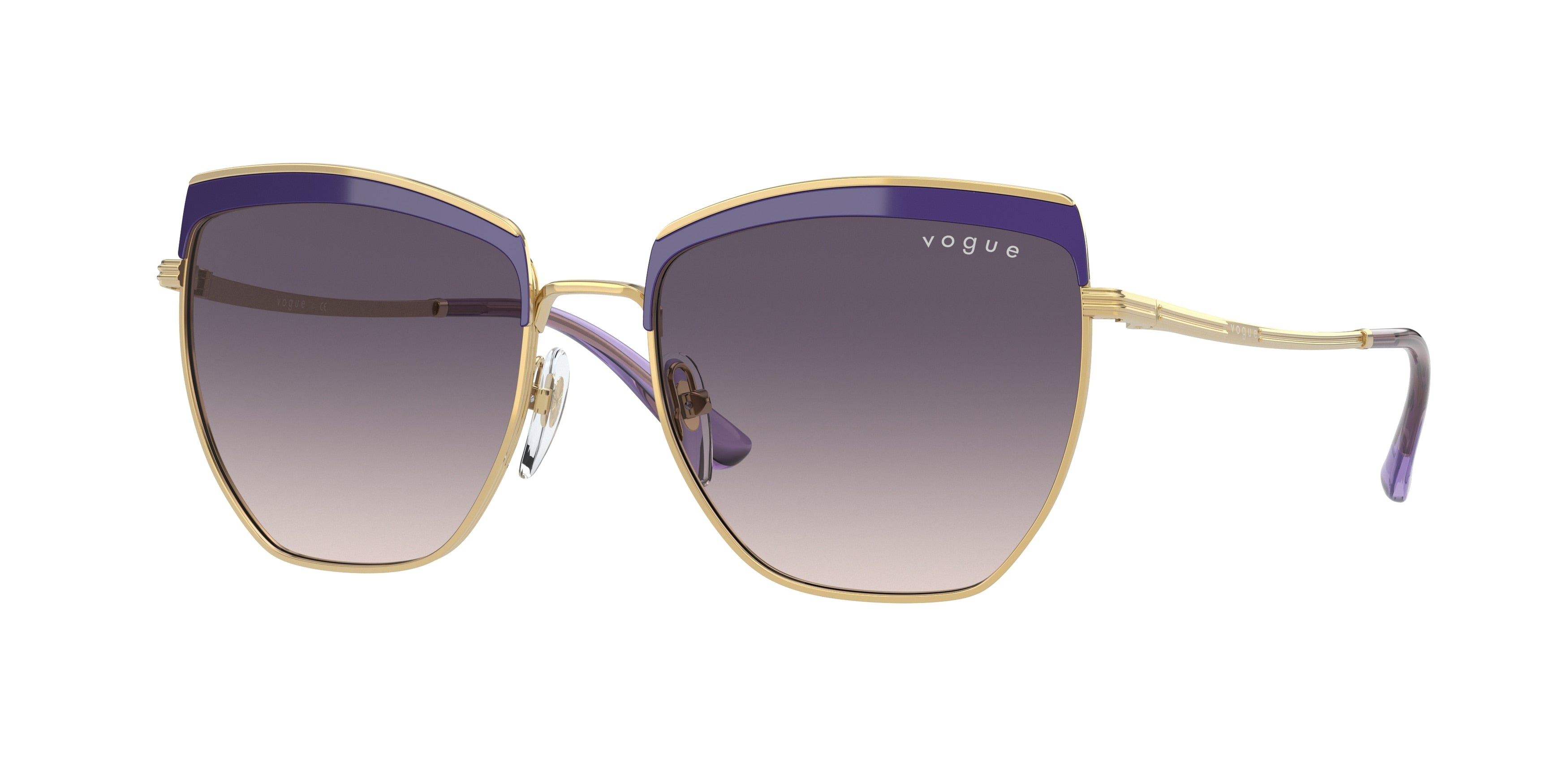 Vogue VO4234S Irregular Sunglasses  516636-Top Violet/Gold 54-140-17 - Color Map Violet