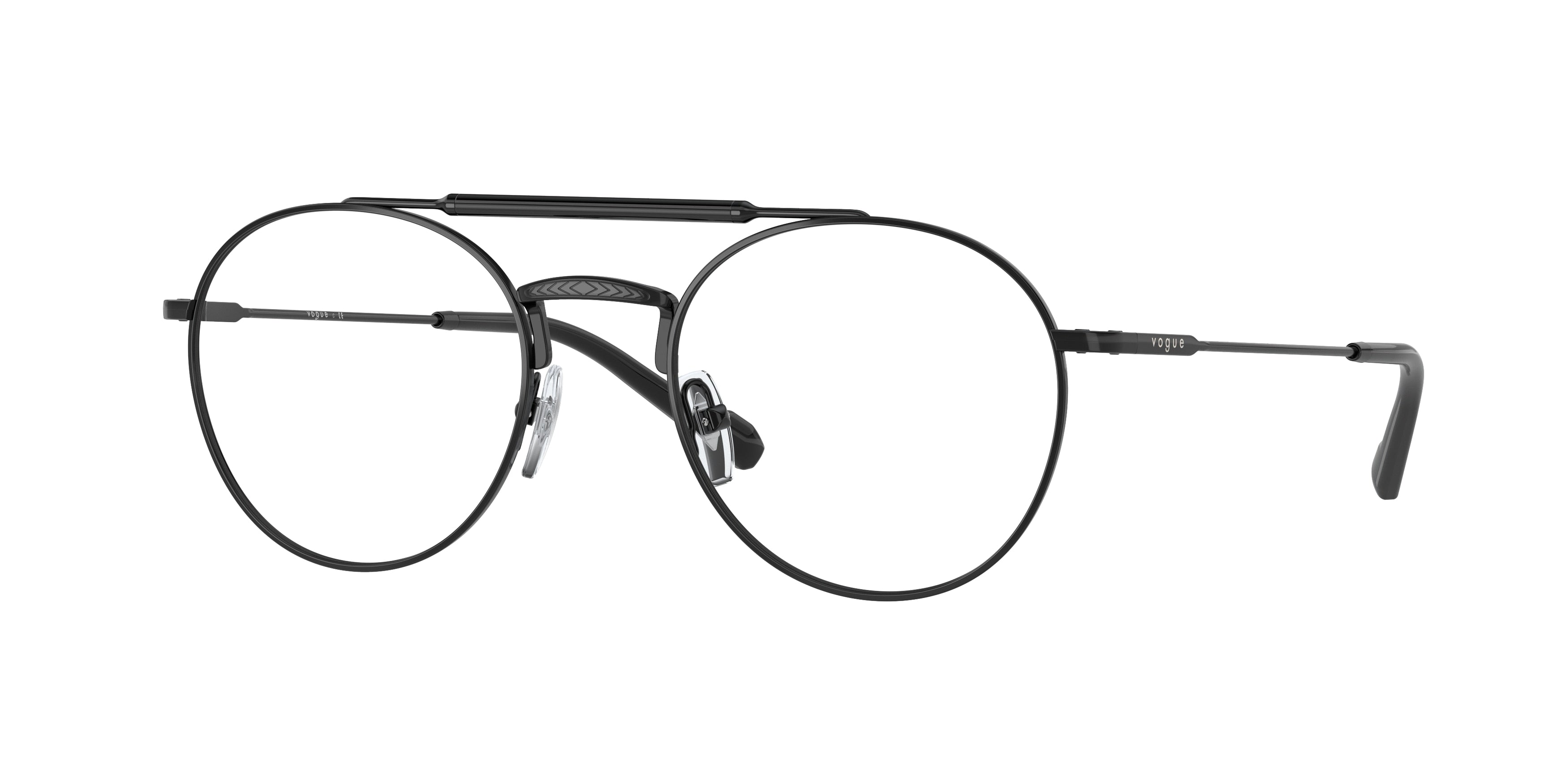 Vogue VO4239 Phantos Eyeglasses  352-Black 52-145-20 - Color Map Black