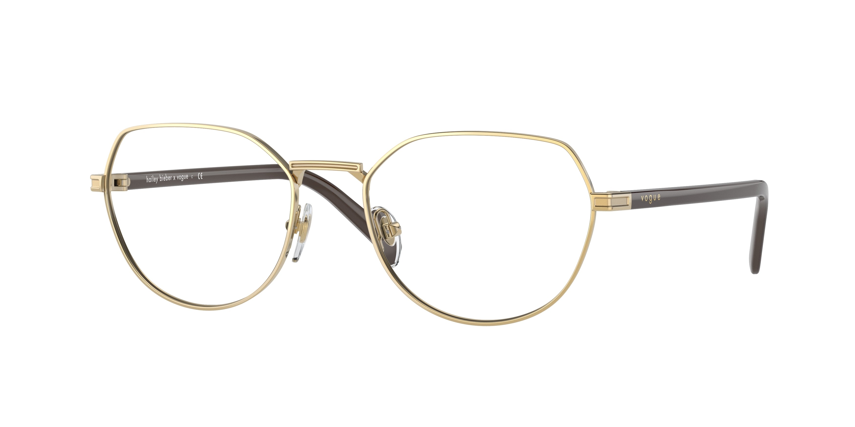 Vogue VO4243 Irregular Eyeglasses  280-Gold 53-135-18 - Color Map Gold
