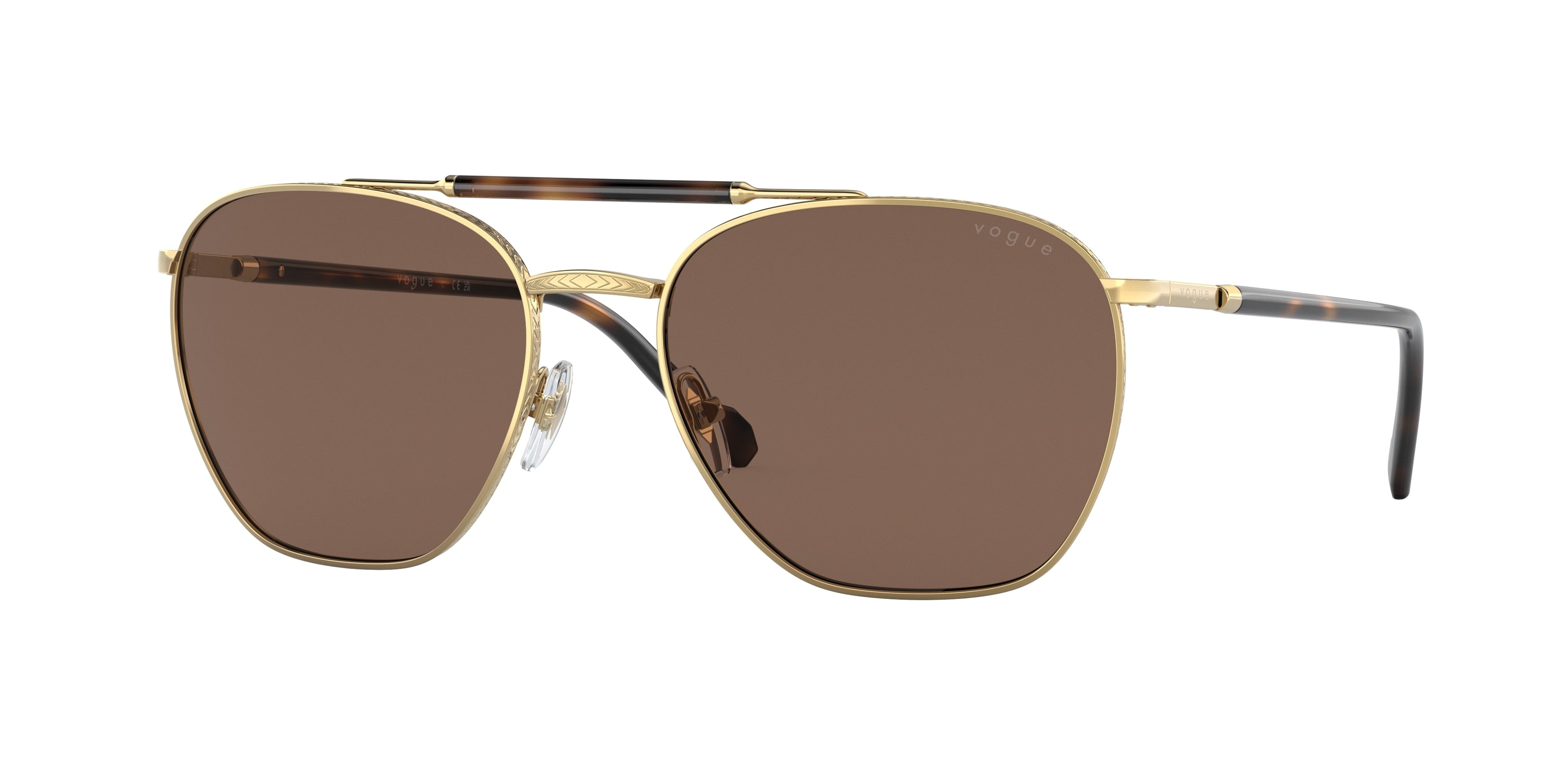 Vogue VO4256S Irregular Sunglasses  280/73-Gold 57-145-18 - Color Map Gold