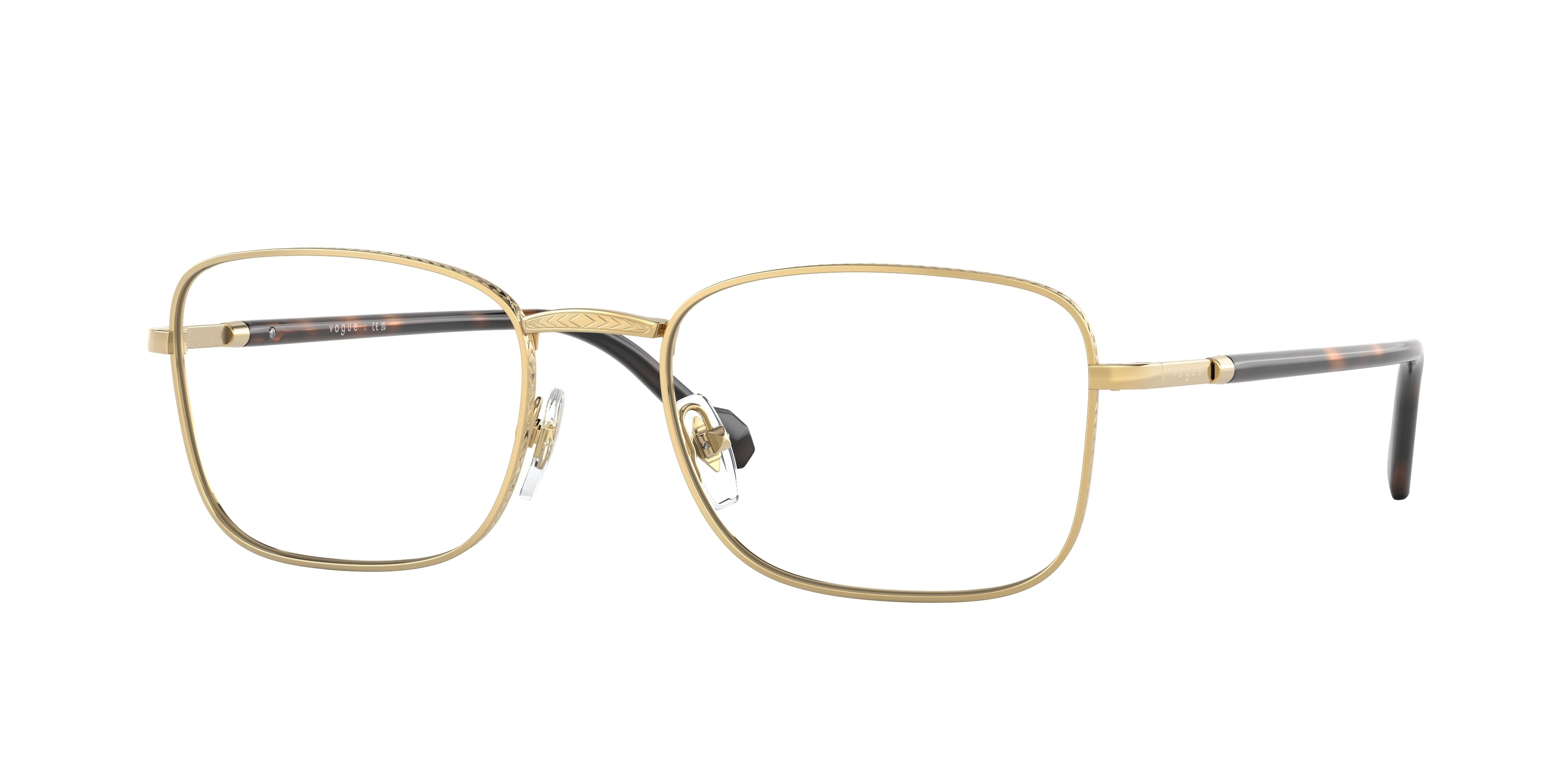 Vogue VO4258 Rectangle Eyeglasses  280-Gold 54-145-19 - Color Map Gold