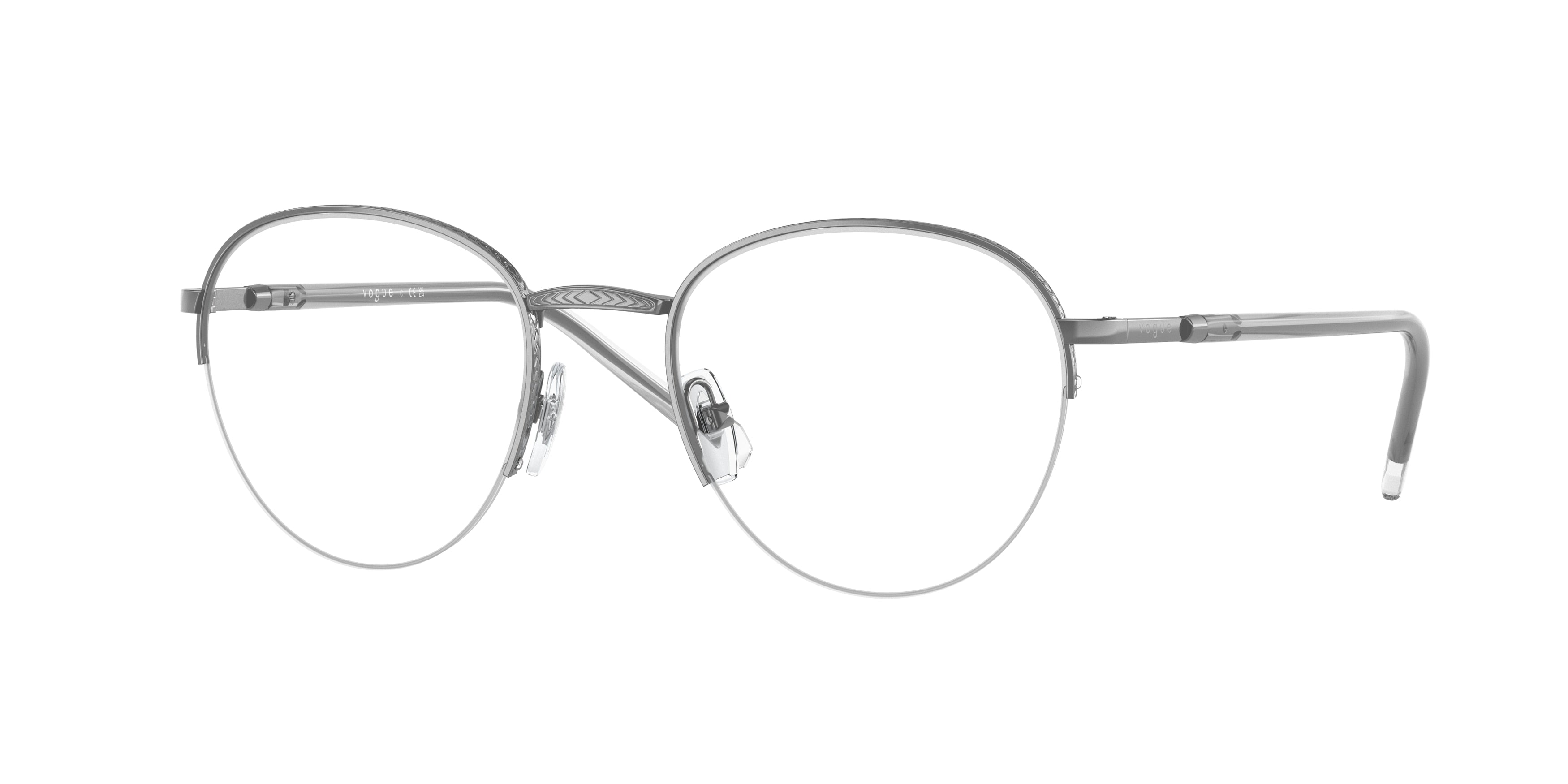 Vogue VO4263 Pilot Eyeglasses  548-Gunmetal 50-145-20 - Color Map Grey