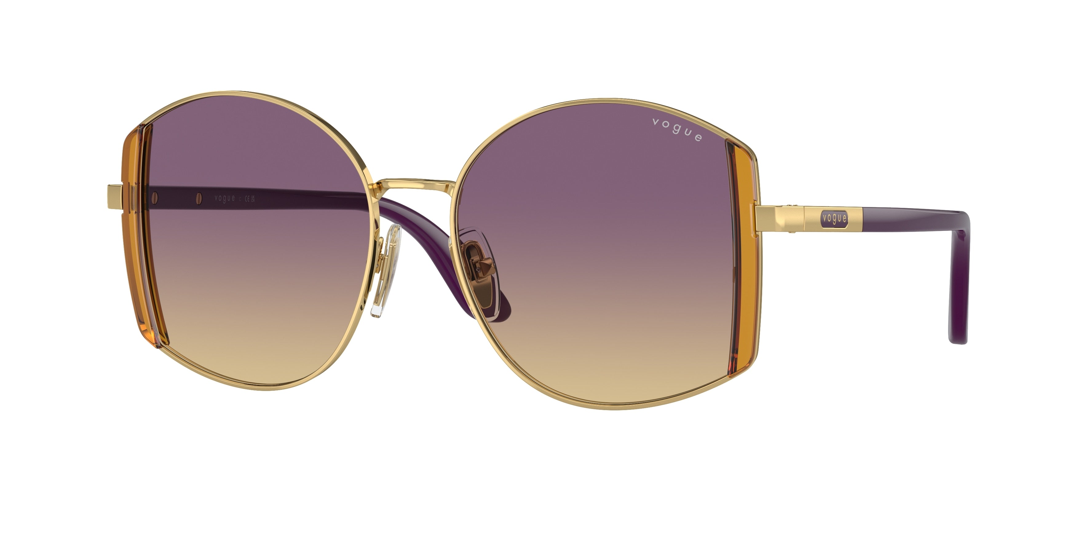 Vogue VO4267S Irregular Sunglasses  280/70-Gold 53-140-16 - Color Map Gold