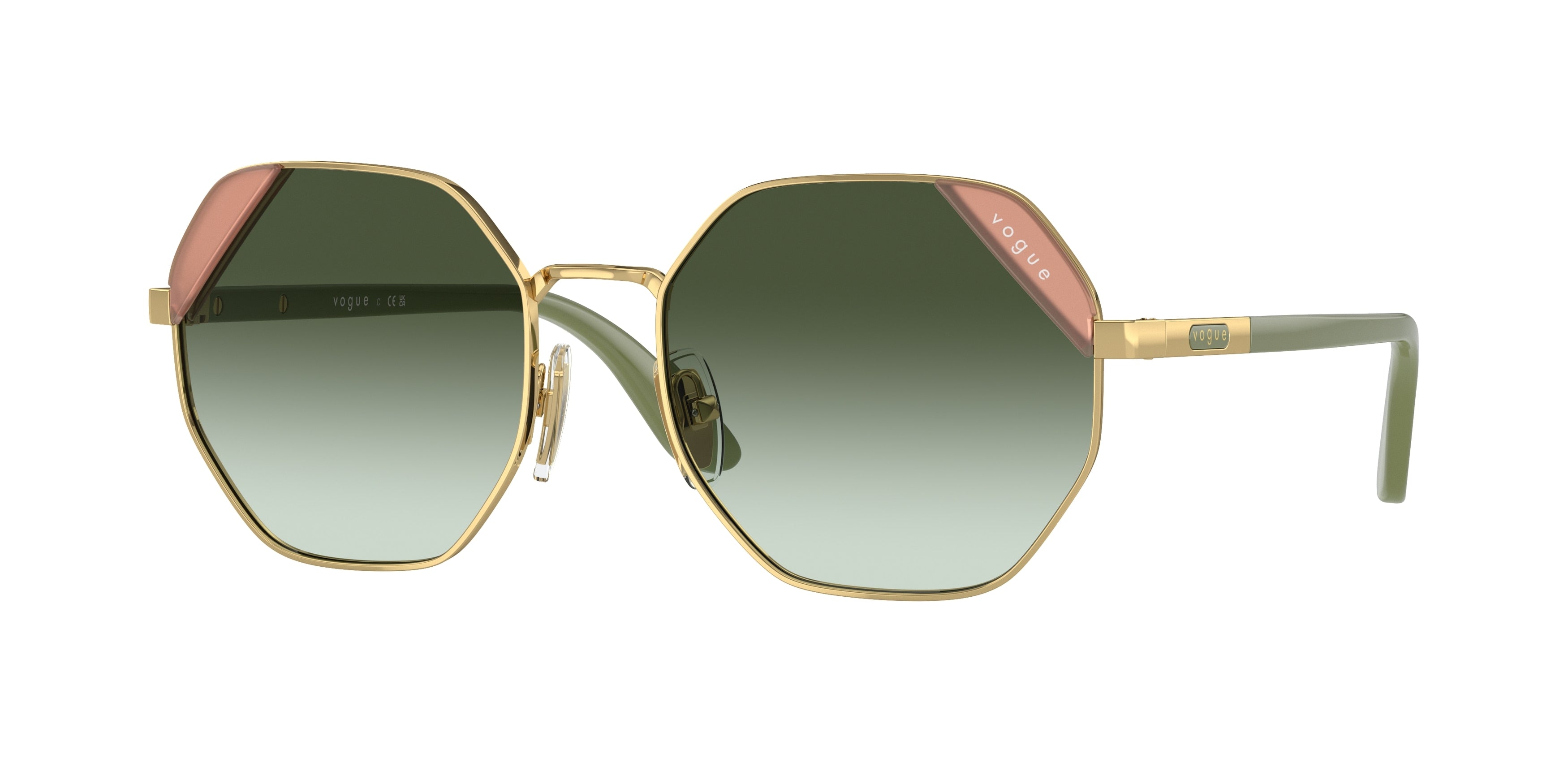 Vogue VO4268S Irregular Sunglasses  280/8E-Gold 55-140-18 - Color Map Gold