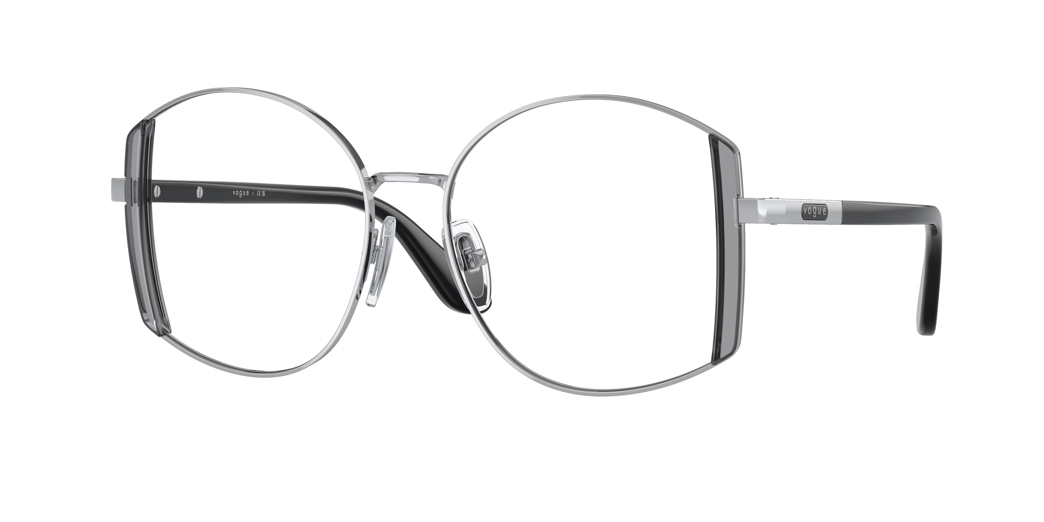 Vogue VO4269 Irregular Eyeglasses  323-Silver 53-140-16 - Color Map Silver