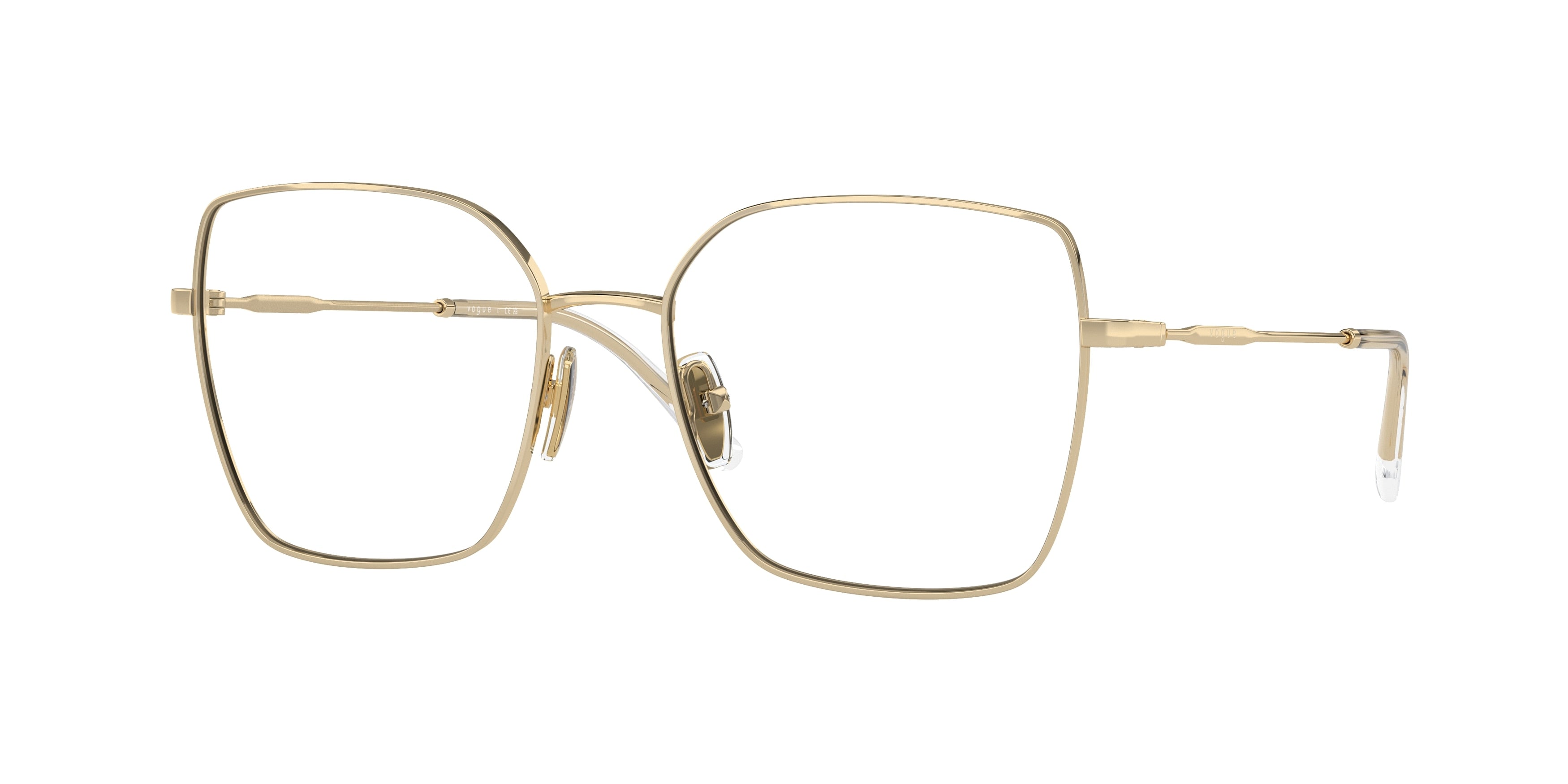 Vogue VO4274 Irregular Eyeglasses  848-Pale Gold 53-135-17 - Color Map Gold