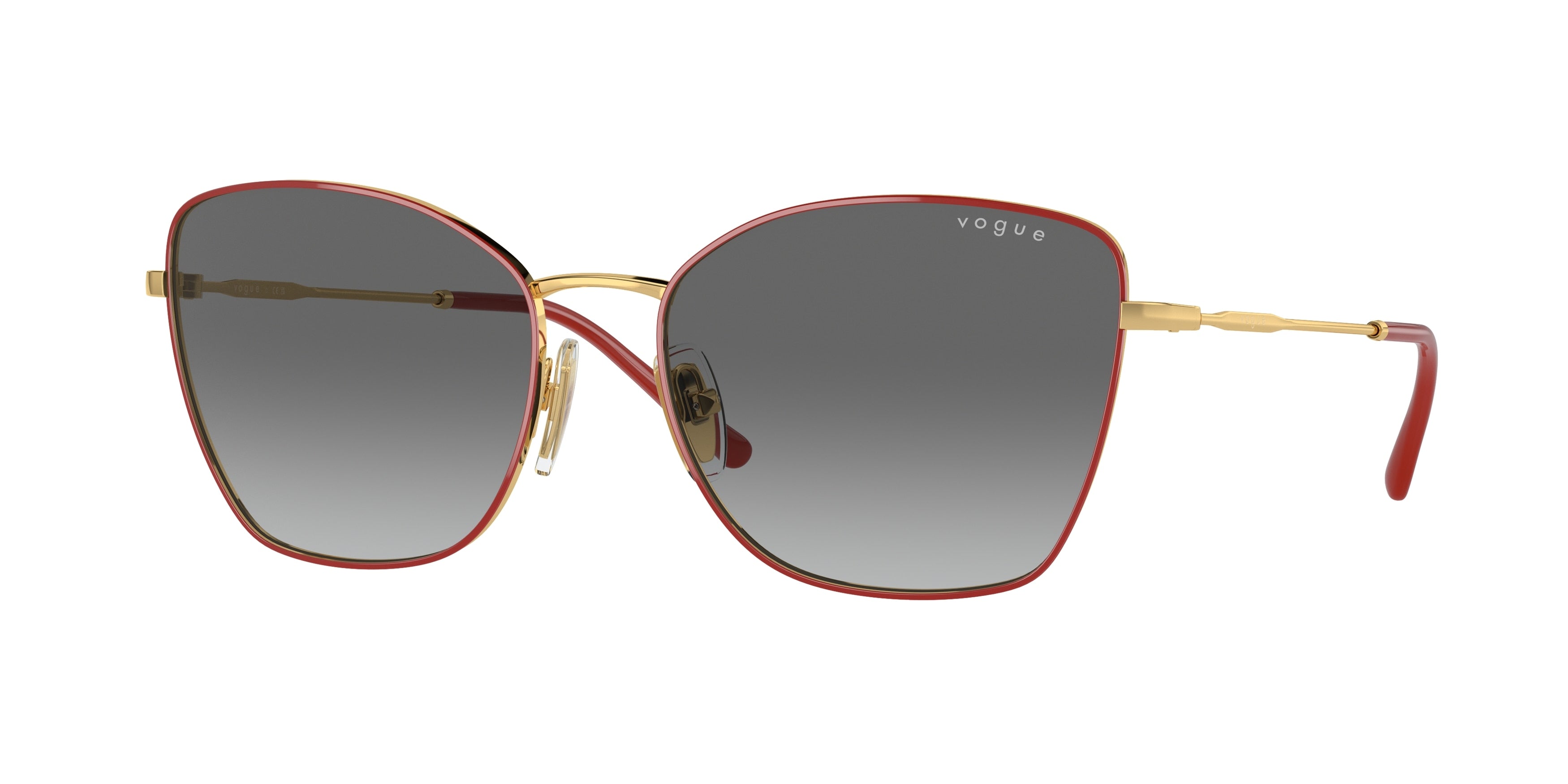 Vogue VO4279S Butterfly Sunglasses  280/11-Top Red/Gold 58-140-17 - Color Map Red