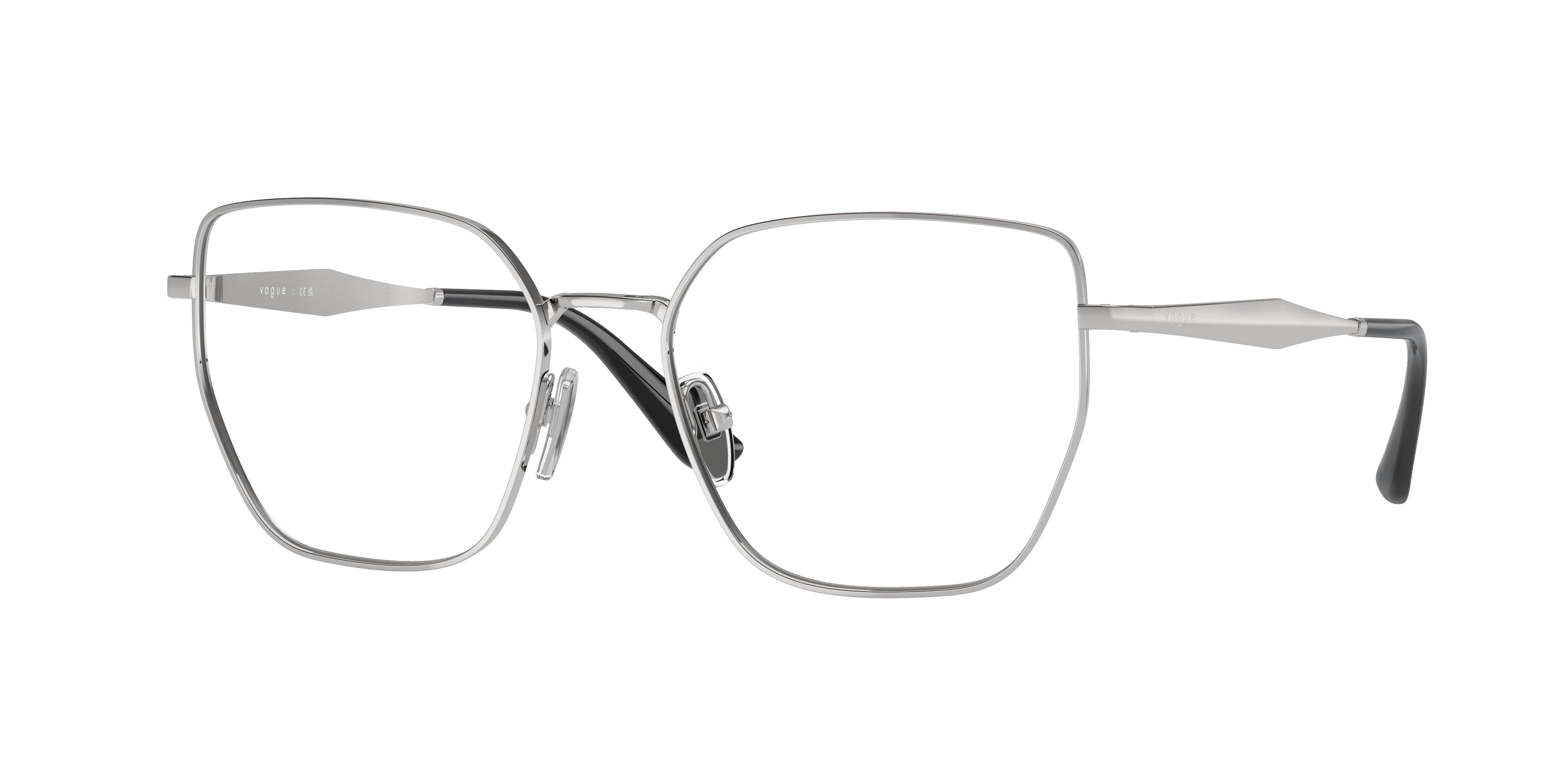 Vogue VO4283 Irregular Eyeglasses  323-Silver 53-140-17 - Color Map Silver