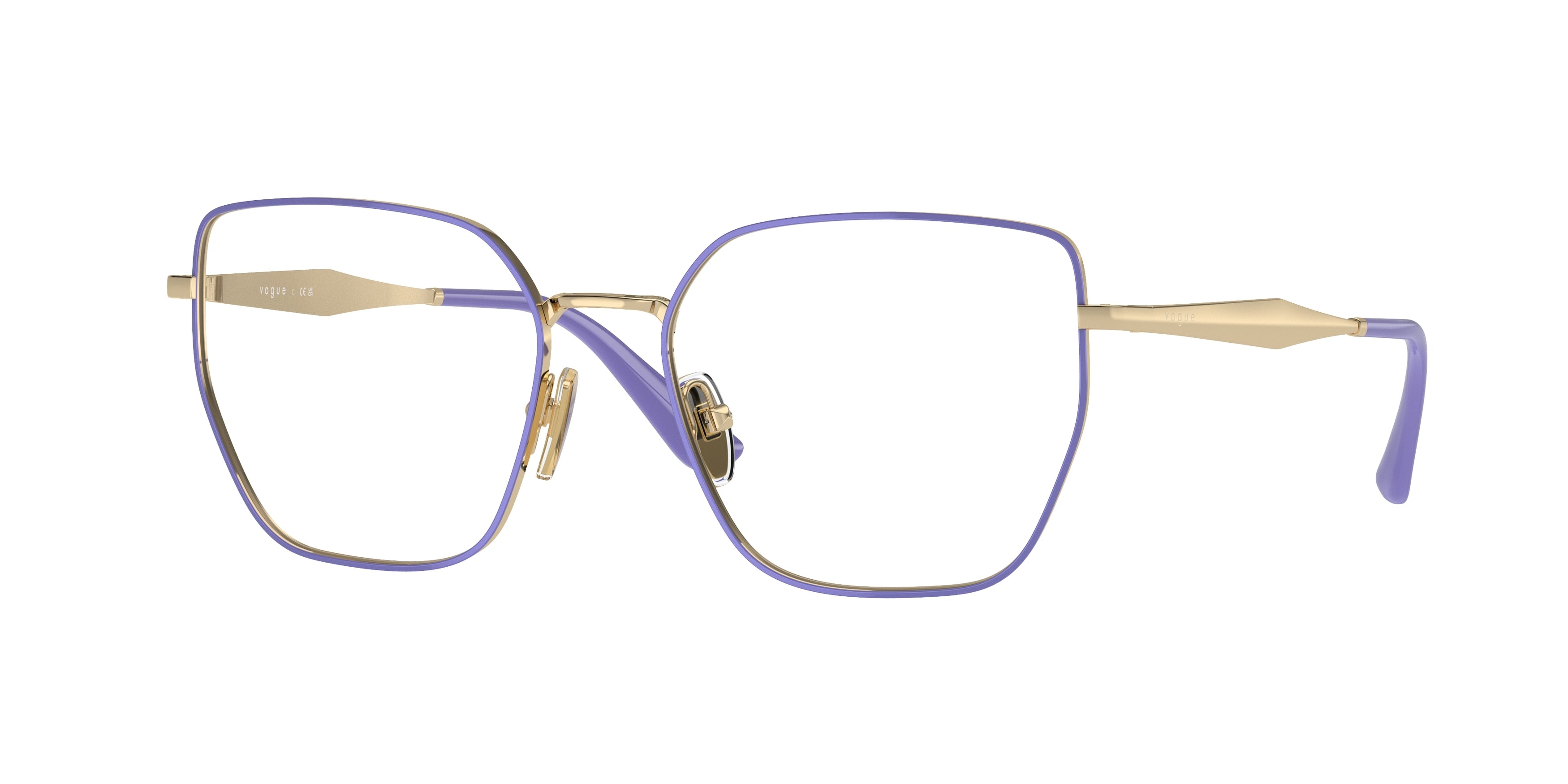 Vogue VO4283 Irregular Eyeglasses  5184-Top Wisteria/Pale Gold 53-140-17 - Color Map Violet