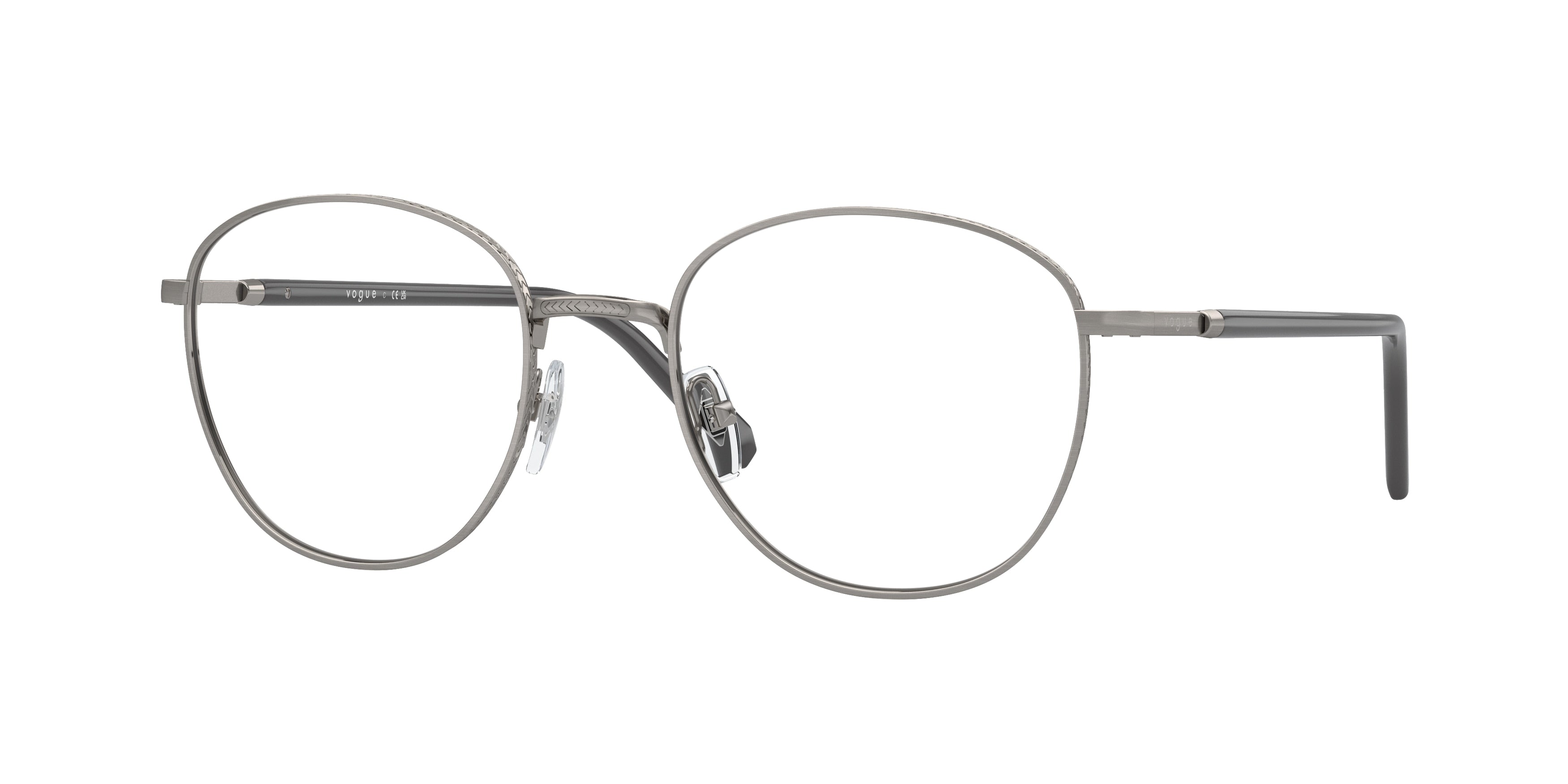 Vogue VO4291 Phantos Eyeglasses  5187-Brushed Gunmetal 52-145-20 - Color Map Grey