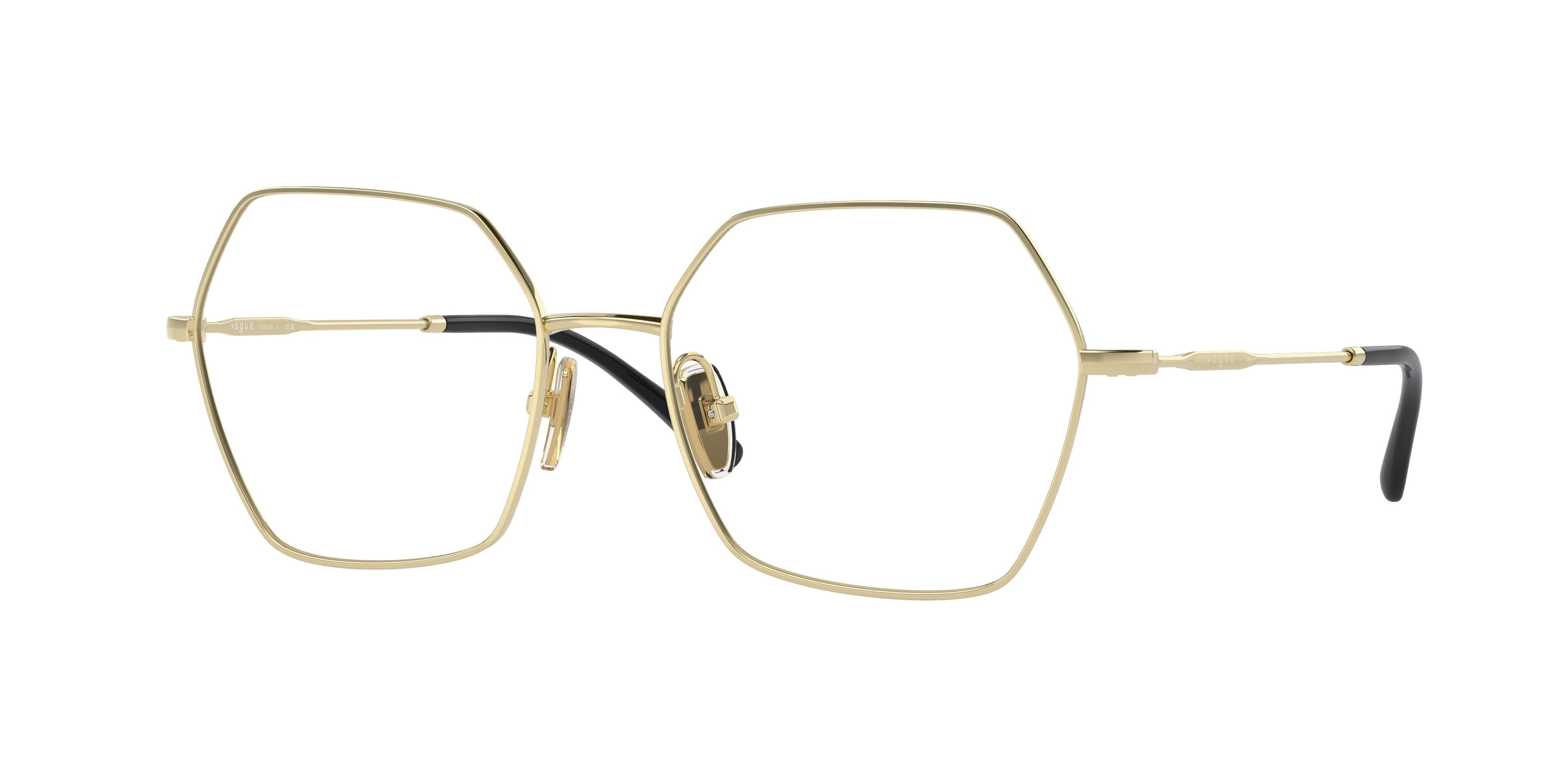 Vogue VO4297T Irregular Eyeglasses  5191-Light Gold 53-140-17 - Color Map Gold