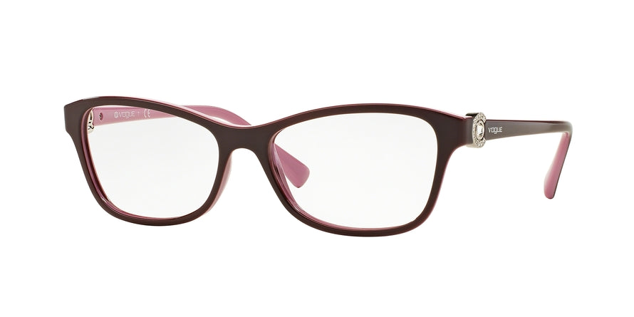 Vogue VO5002B Butterfly Eyeglasses  2321-EGGPLANT/OPAL PINK 54-16-135 - Color Map purple/reddish