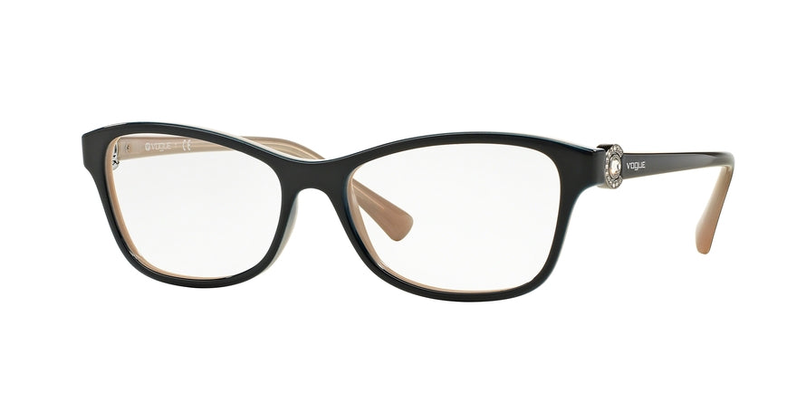 Vogue VO5002B Butterfly Eyeglasses  2350-TOP DARK BLUE/OPAL POWDER 54-16-135 - Color Map blue