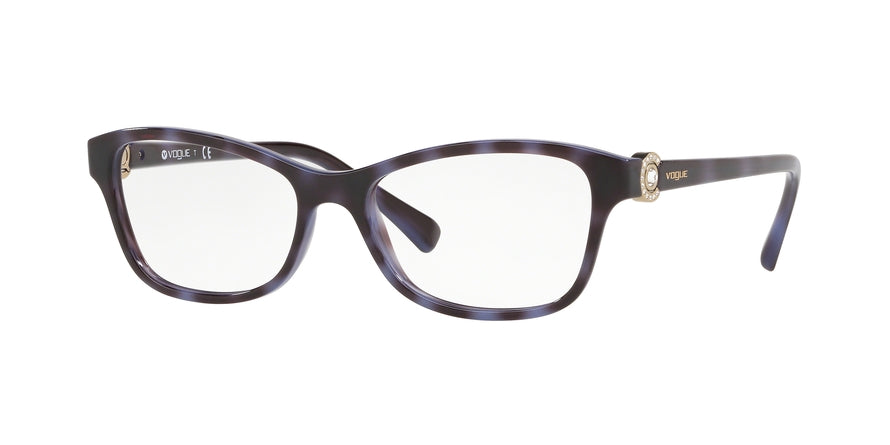 Vogue VO5002B Butterfly Eyeglasses  2715-LIGHT HAVANA AZURE 54-16-135 - Color Map havana