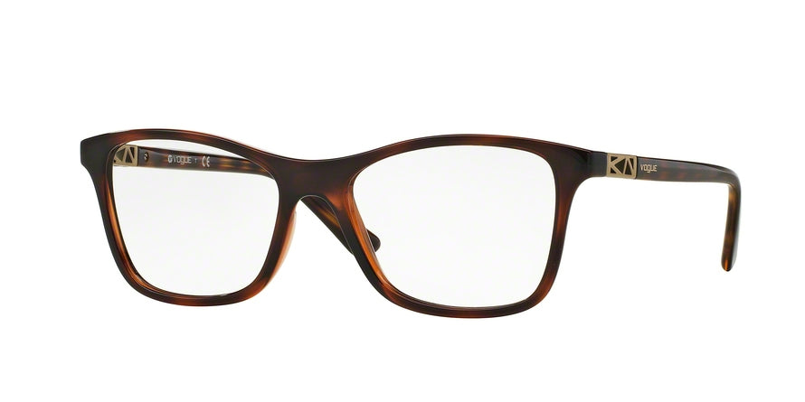 Vogue VO5028 Square Eyeglasses  2386-TOP HAVANA/LIGHT BROWN TRANSP 53-17-140 - Color Map havana