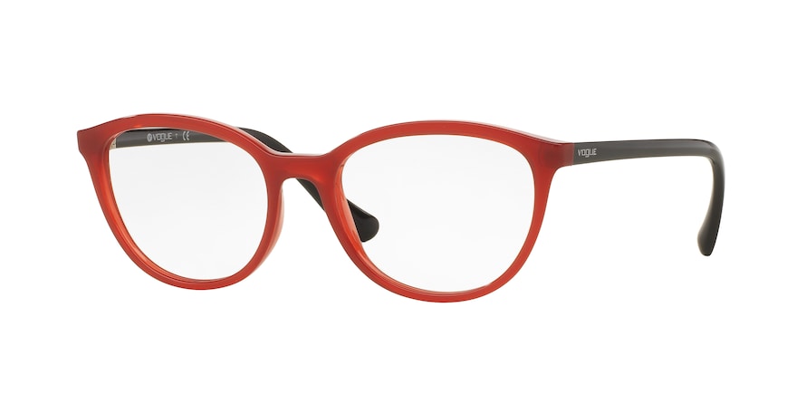 Vogue VO5037 Oval Eyeglasses  2391-RED RASPBERRY 51-17-140 - Color Map red