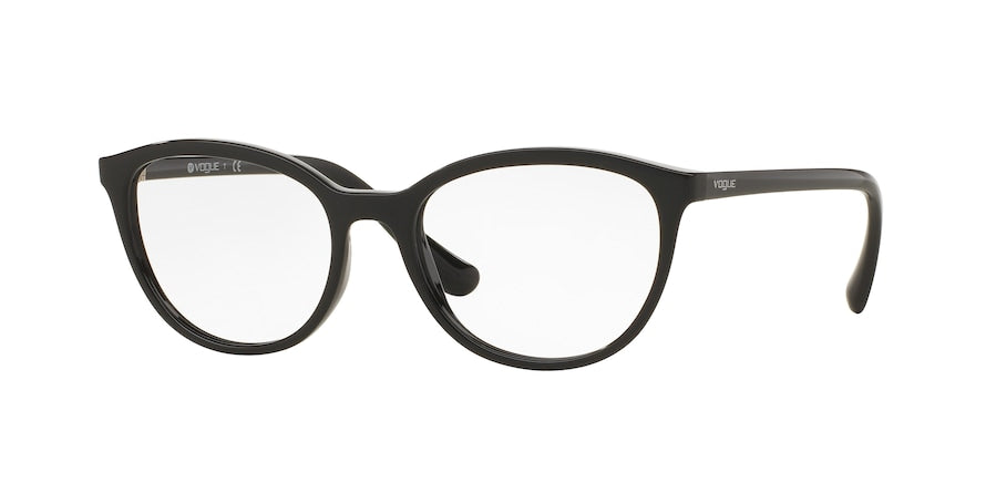 Vogue VO5037 Oval Eyeglasses  W44-BLACK 53-17-140 - Color Map black
