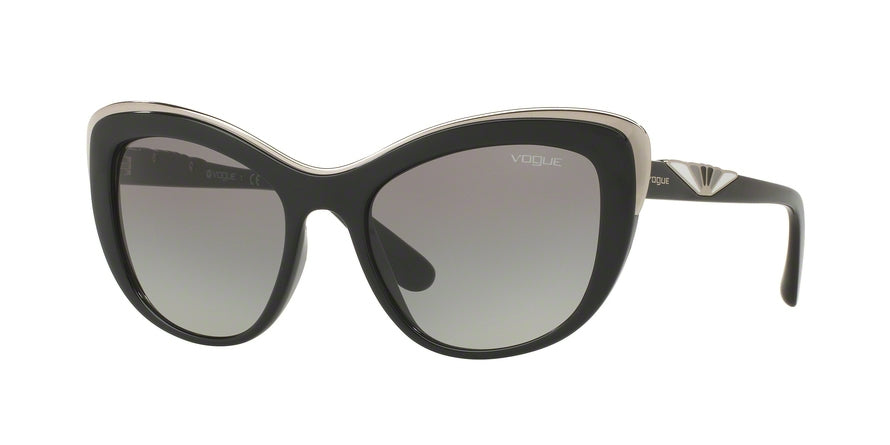 Vogue VO5054S Cat Eye Sunglasses  W44/11-BLACK 53-18-140 - Color Map black