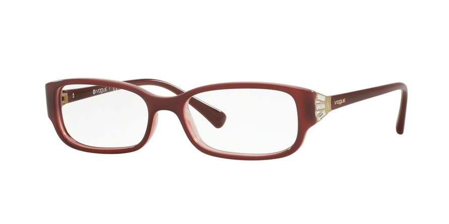 Vogue VO5059B Rectangle Eyeglasses  2323-TOP BORDEAUX/OPAL PINK 50-16-135 - Color Map bordeaux