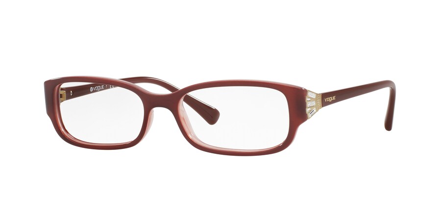 Vogue VO5059B Rectangle Eyeglasses  2323-TOP BORDEAUX/OPAL PINK 52-16-135 - Color Map bordeaux