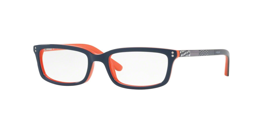 Vogue VO5081 Square Eyeglasses  2588-TOP DARK BLUE/ORANGE 47-16-125 - Color Map orange