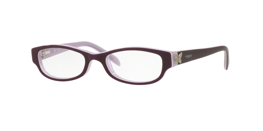 Vogue VO5082 Pillow Eyeglasses  2434-TOP PLUM/LAVANDER 45-16-125 - Color Map purple/reddish