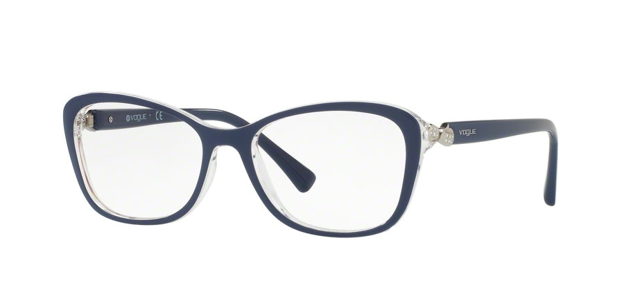 Vogue VO5095B Butterfly Eyeglasses  2466-TOP BLUE/SERIGRAPHY 52-16-135 - Color Map blue