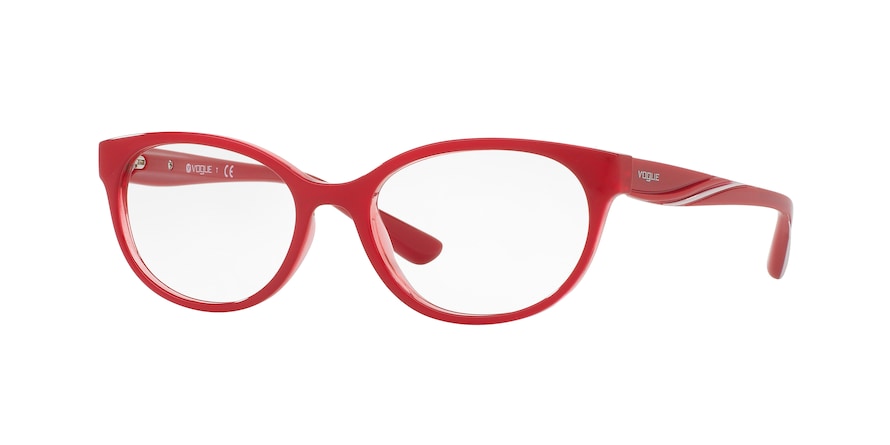 Vogue VO5103 Pillow Eyeglasses  2470-TOP RED/RED TRANSPARENT 51-17-135 - Color Map red