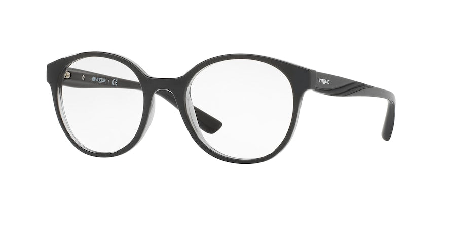 Vogue VO5104 Phantos Eyeglasses  2385-TOP BLACK/TRANSPARENT GREY 51-19-140 - Color Map black