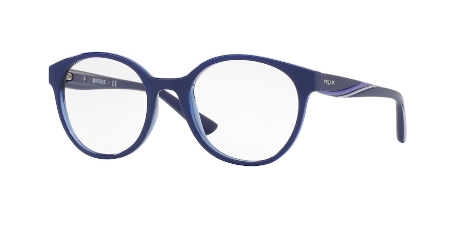 Vogue VO5104 Phantos Eyeglasses  2471-TOP BLUE/BLUE TRANSP 49-19-135 - Color Map blue