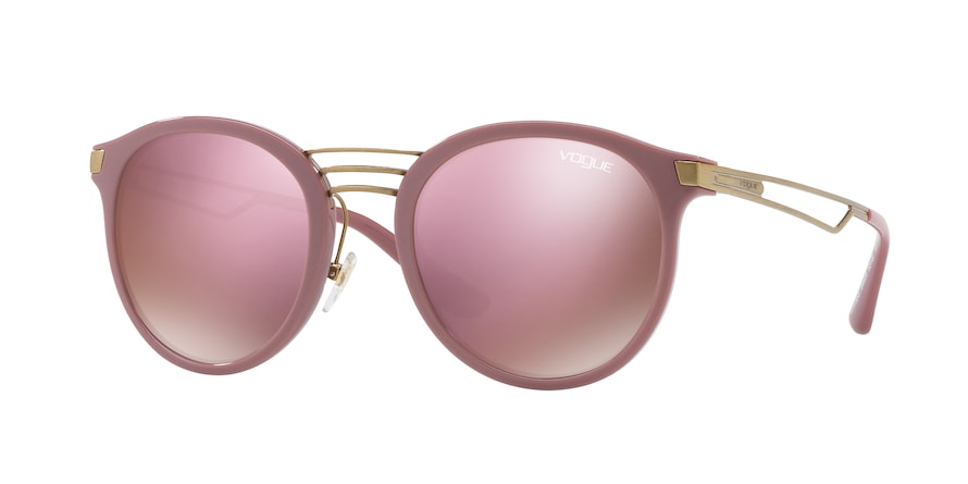 Vogue VO5132S Phantos Sunglasses  25655R-ANTIQUE PINK 52-22-135 - Color Map black