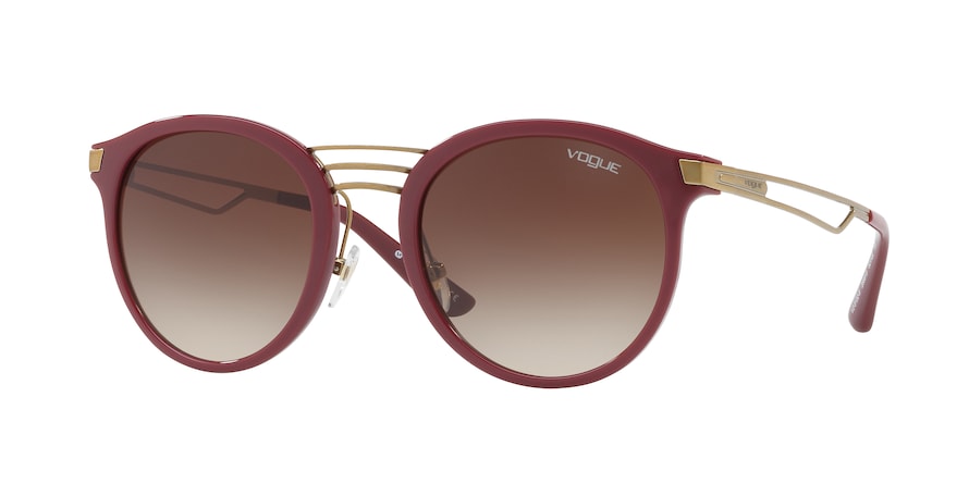 Vogue VO5132S Phantos Sunglasses  256613-DARK RED 52-22-135 - Color Map black