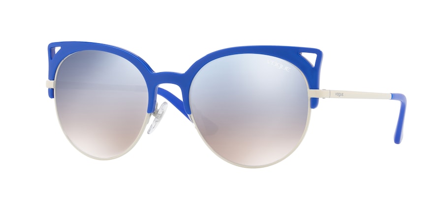 Vogue VO5137S Round Sunglasses  25407B-BLUE 55-19-135 - Color Map blue