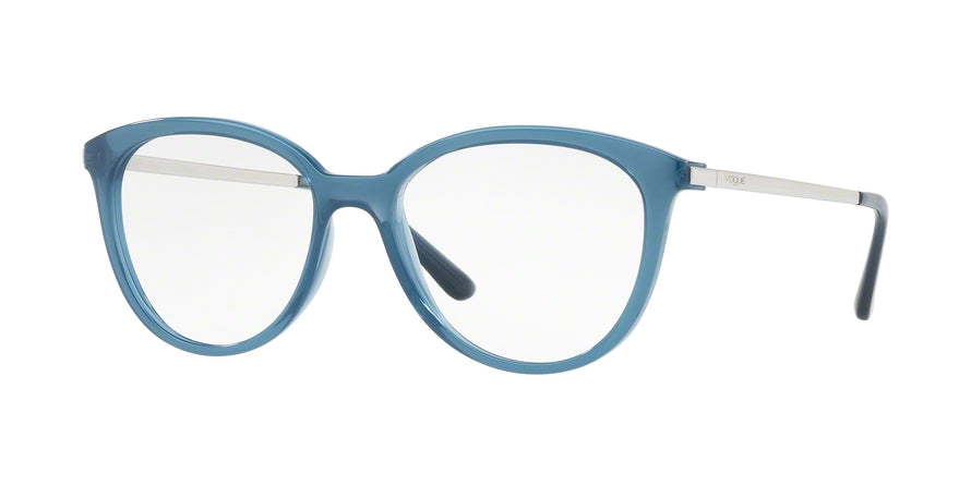 Vogue VO5151 Cat Eye Eyeglasses  2534-OPAL LIGHT BLUE 51-17-140 - Color Map light blue