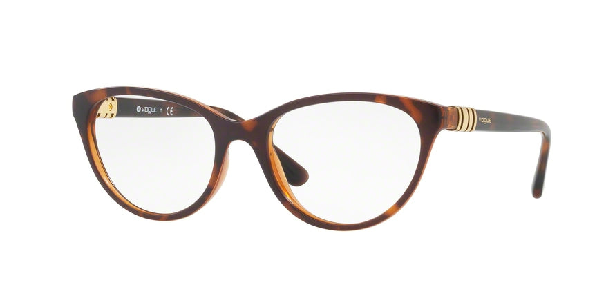 Vogue VO5153 Cat Eye Eyeglasses  2386-TOP HAVANA/BROWN 53-17-140 - Color Map havana