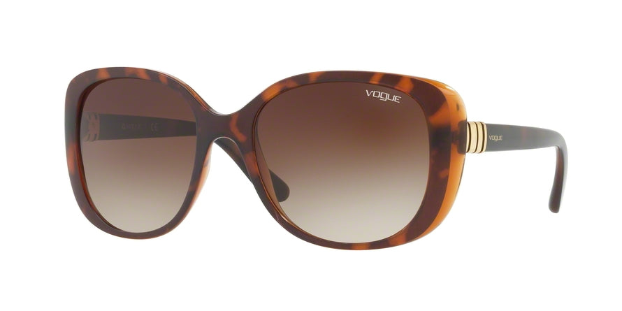Vogue VO5155S Rectangle Sunglasses  238613-TOP HAVANA/BROWN 55-18-135 - Color Map havana