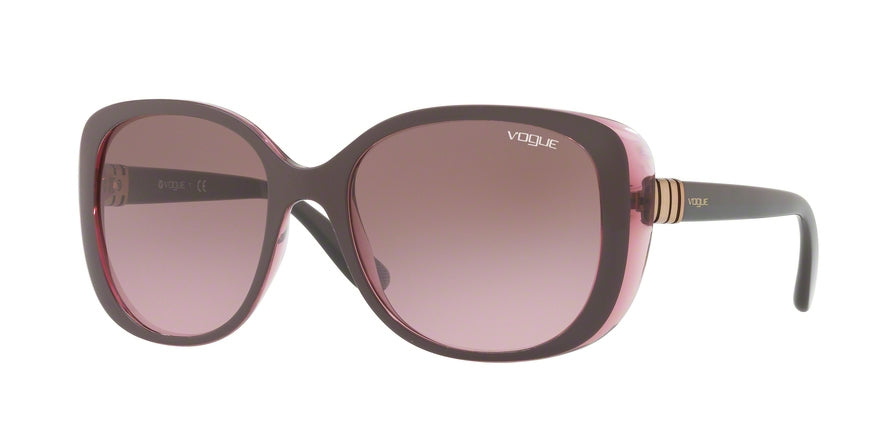 Vogue VO5155S Rectangle Sunglasses  246514-TOP DARK VIOLET/SERIGRAPHY 55-18-135 - Color Map violet