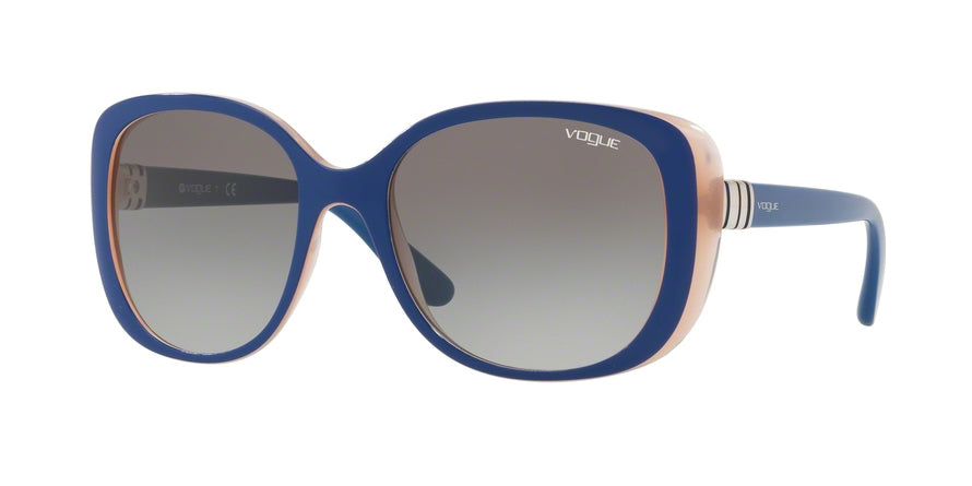 Vogue VO5155S Rectangle Sunglasses  259311-TOP DARK BLUE/PINK 55-18-135 - Color Map blue