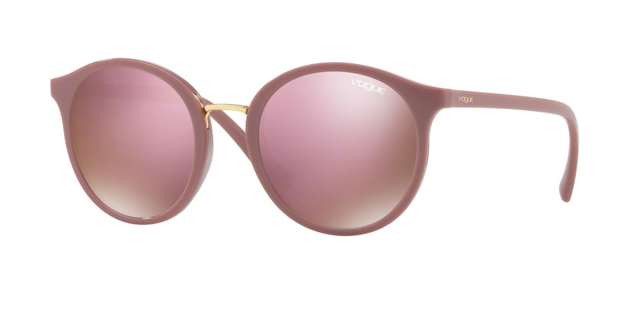 Vogue VO5166SF Round Sunglasses  25655R-ANTIQUE PINK 54-21-140 - Color Map pink