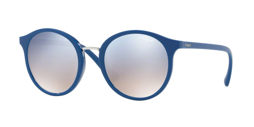 Vogue VO5166S Round Sunglasses  25677B-DARK BLUE 51-21-140 - Color Map blue