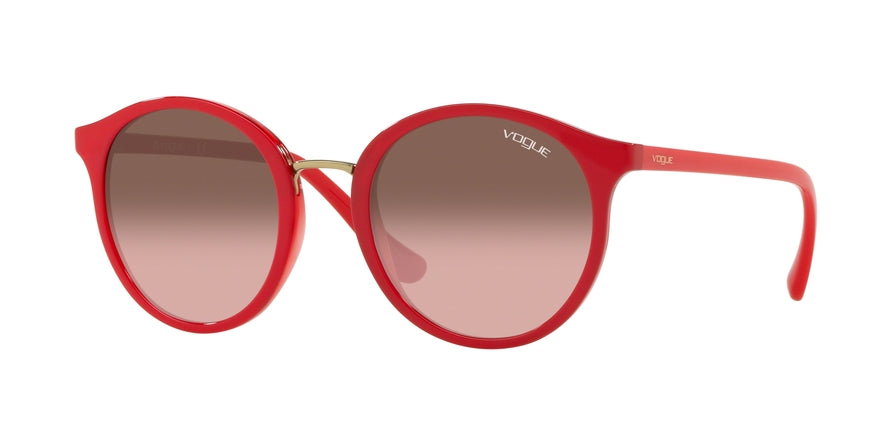 Vogue VO5166S Round Sunglasses  2621H8-TOP RED/RED TRANSPARENT 51-21-140 - Color Map red