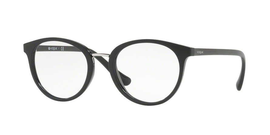 Vogue VO5167 Oval Eyeglasses  W44-BLACK 52-20-140 - Color Map black