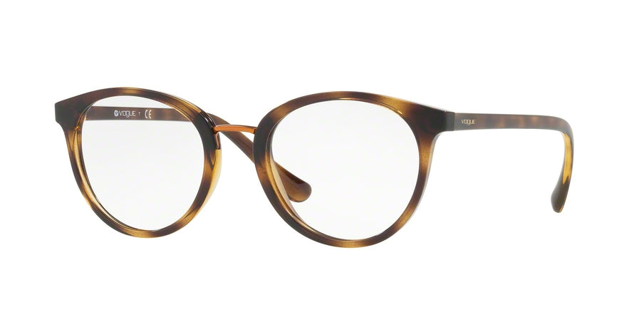 Vogue VO5167 Oval Eyeglasses  W656-DARK HAVANA 52-20-140 - Color Map havana