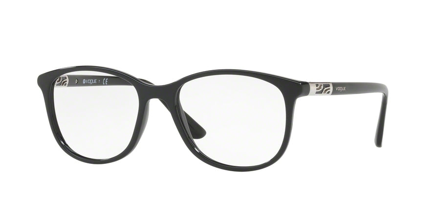 Vogue VO5168 Square Eyeglasses  W44-BLACK 54-17-140 - Color Map black