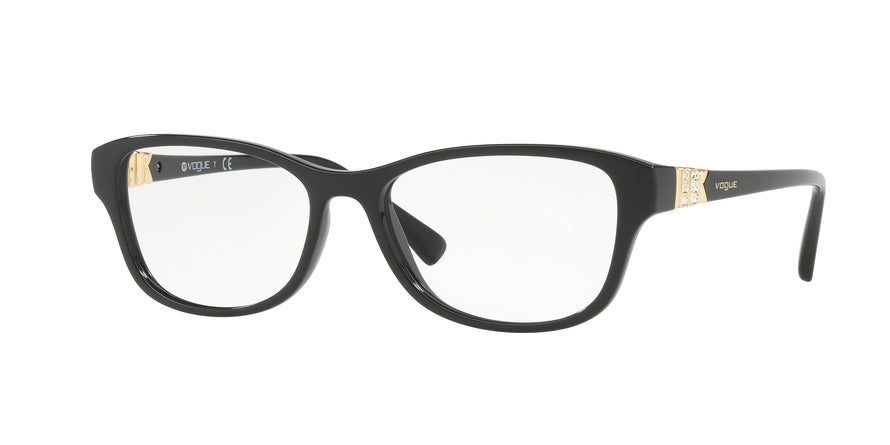 Vogue VO5170B Rectangle Eyeglasses  W44-BLACK 52-16-140 - Color Map black