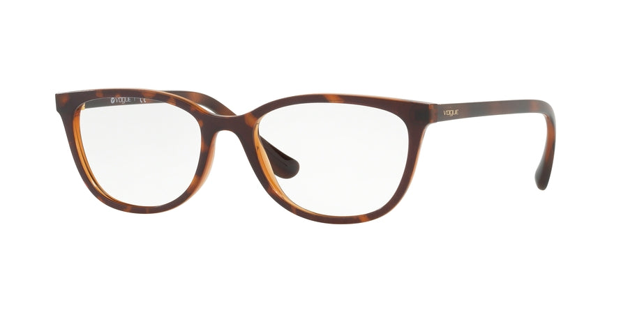 Vogue VO5192 Pillow Eyeglasses  2386-TOP DK HAVANA/LIGHT BROWN 53-17-140 - Color Map havana